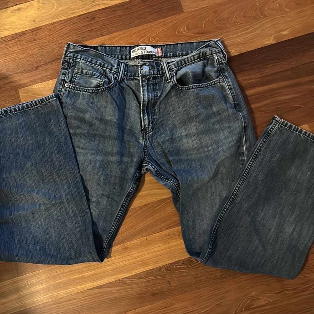 Levi's 559 Relaxed Straight Blue Jeans lot of 3